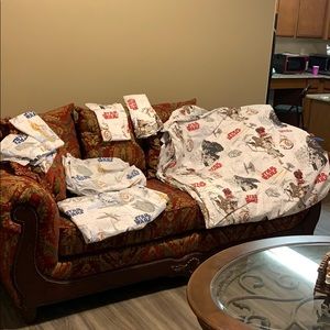 Star Wars pottery barn F/queen duvet.shams.sheets